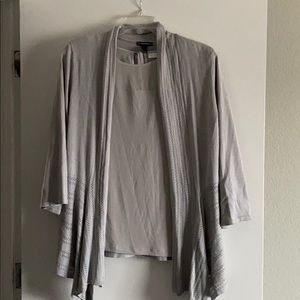 Cute top with cardigan sweater